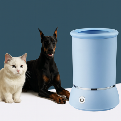 Automatic Electric Dog Paw Cleaner with Silicone Bristles