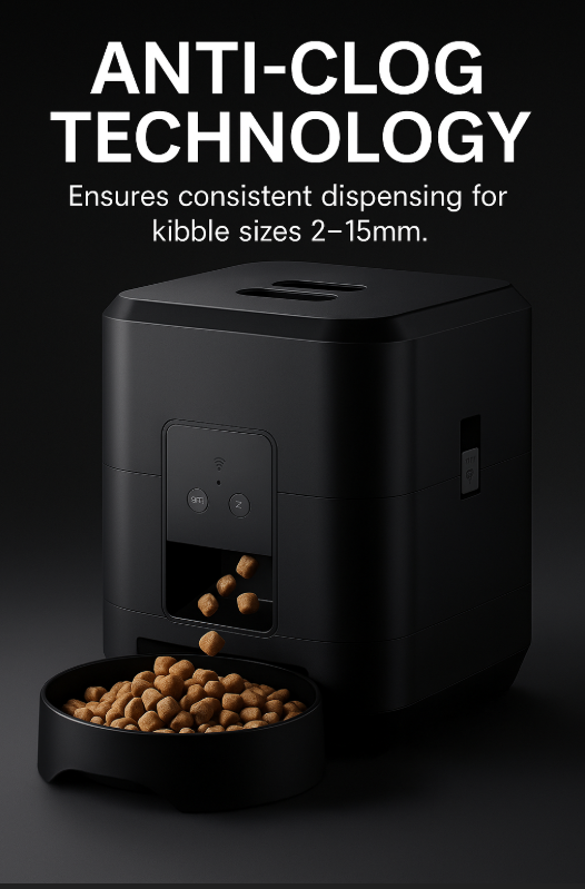 SmartFeast™ 2L Automatic Pet Feeder – WiFi & Programmable Food Dispenser for Cats & Dogs