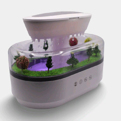 Raindrop Aromatherapy Machine with White Noise & Essential Oil Diffusion