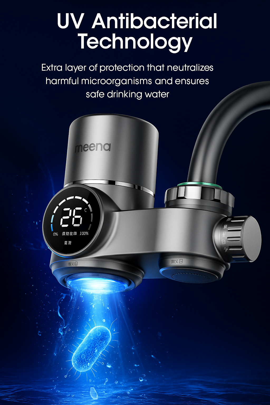 Meena PureFlow Pro™ Smart Faucet Water Purifier