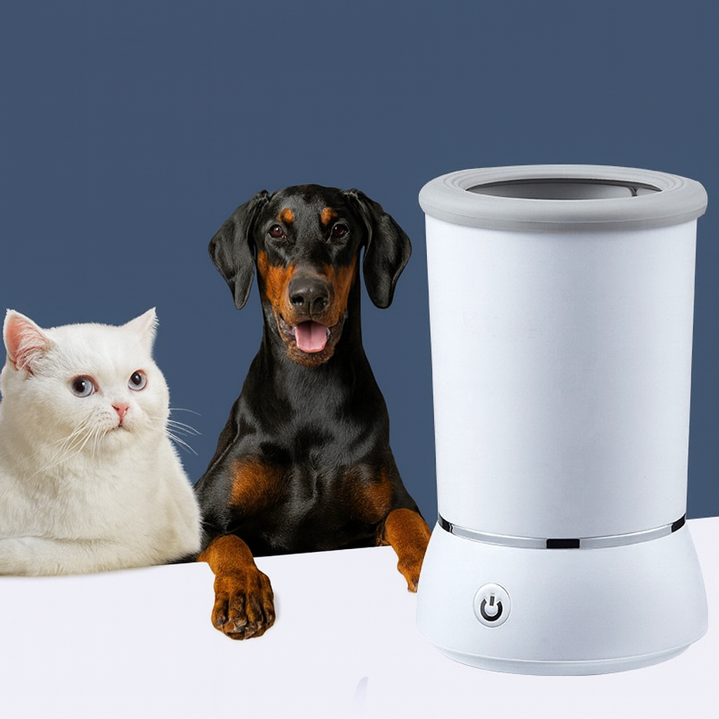 Automatic Electric Dog Paw Cleaner with Silicone Bristles