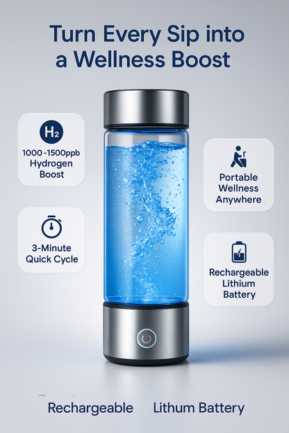 420ml USB Rechargeable Hydrogen Water Generator Bottle
