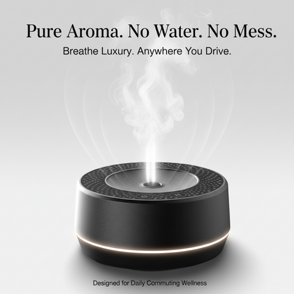 Smart Sensor Car Aroma Diffuser – Luxury Waterless Essential Oil Air Freshener with Ultrasonic Cool Mist