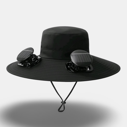 Solar-Powered Cooling Fan Sun Hat – 3-Speed Adjustable, UPF 50+ Protection