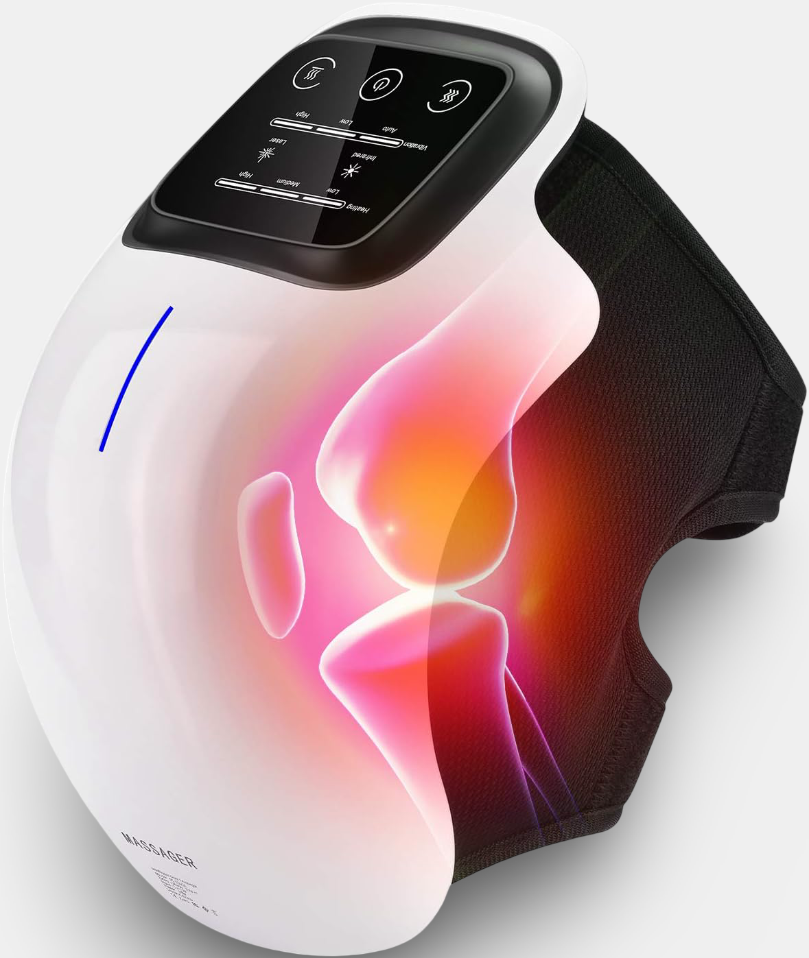 Wireless Pain Relieve Arthritis Knee Massager with Heat & Therapy Functions