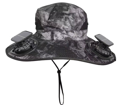 Solar-Powered Cooling Fan Sun Hat – 3-Speed Adjustable, UPF 50+ Protection