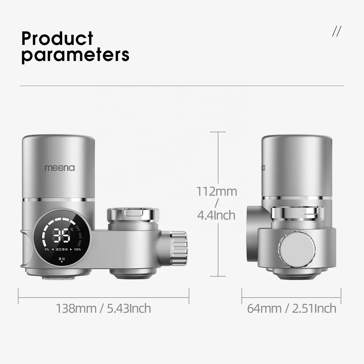 Meena PureFlow Pro™ Smart Faucet Water Purifier