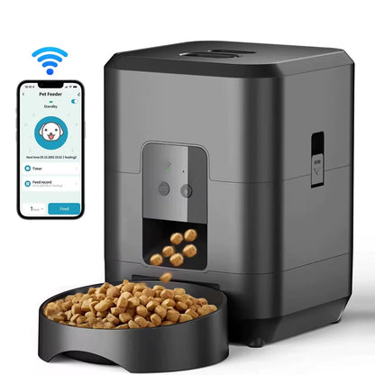 SmartFeast™ 2L Automatic Pet Feeder – WiFi & Programmable Food Dispenser for Cats & Dogs