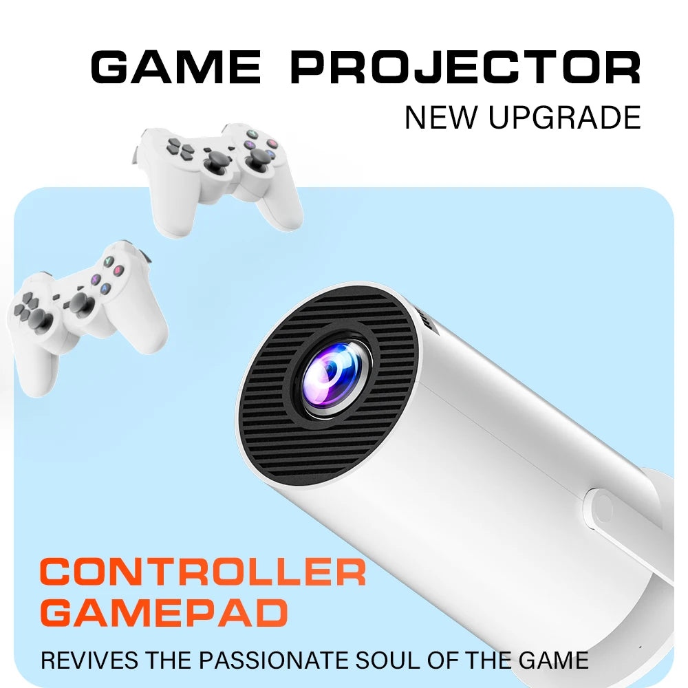  Android Smart Game Projector with Wireless Controller & IR Remote Control