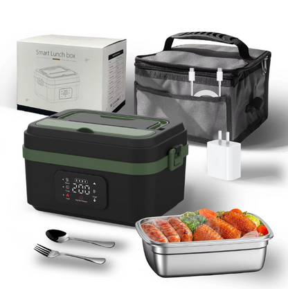 Portable Cordless Electric Lunch Box – Rechargeable Self-Heating Food Warmer for Office, Travel & Car