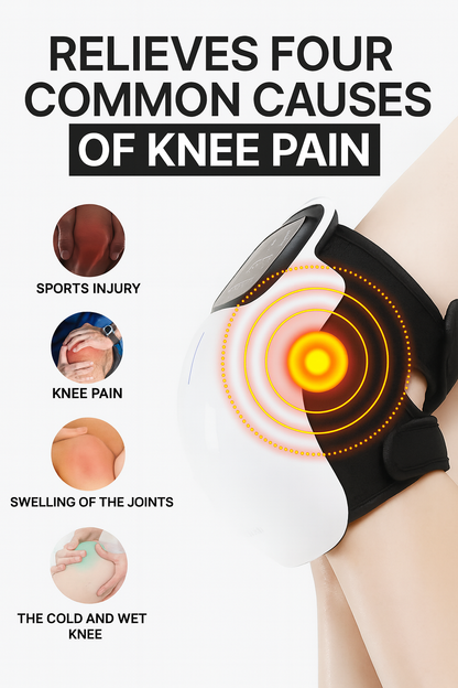 Wireless Pain Relieve Arthritis Knee Massager with Heat & Therapy Functions