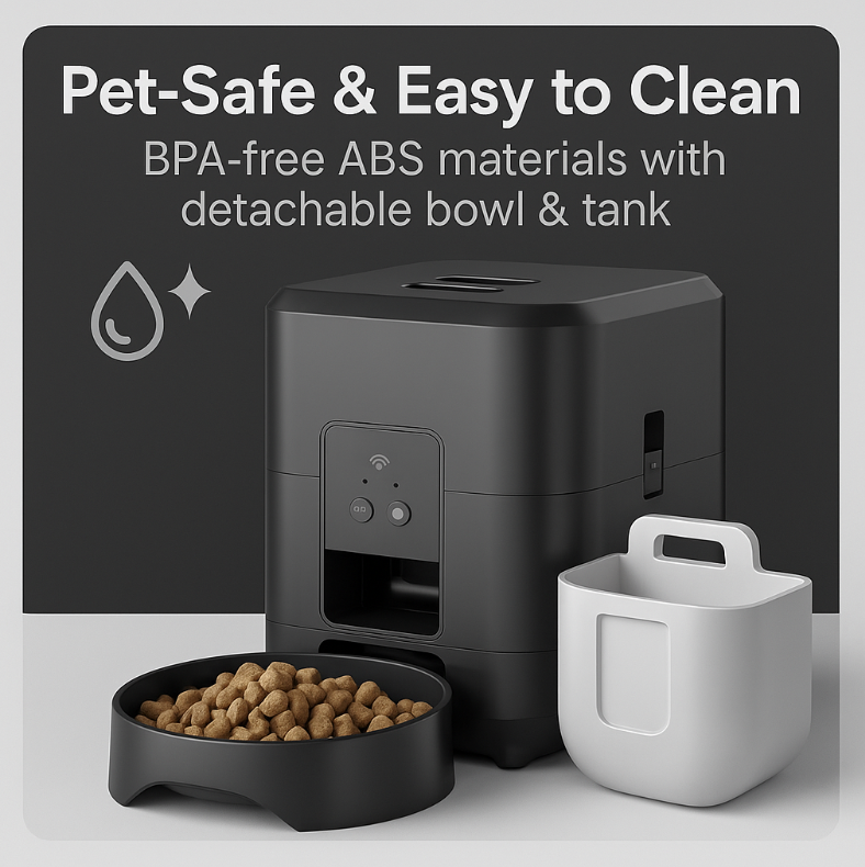SmartFeast™ 2L Automatic Pet Feeder – WiFi & Programmable Food Dispenser for Cats & Dogs