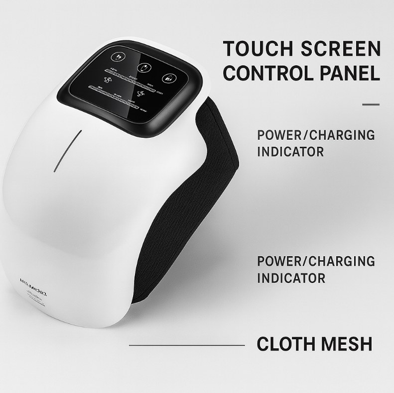 Wireless Pain Relieve Arthritis Knee Massager with Heat & Therapy Functions