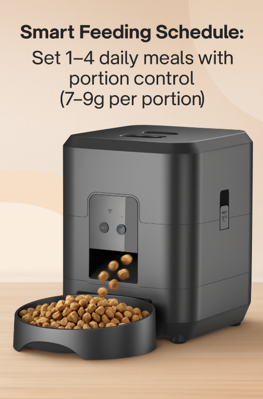 SmartFeast™ 2L Automatic Pet Feeder – WiFi & Programmable Food Dispenser for Cats & Dogs